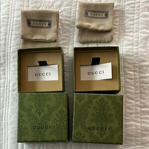 Similar Gucci Green Patterned Boxes with Dust Bags